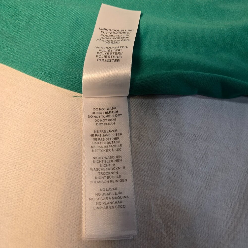 ADRIANNA PAPELL Old Money Stretchy Emerald Sleeveless Shift Dress Size 12 NEW! - Picture 11 of 16